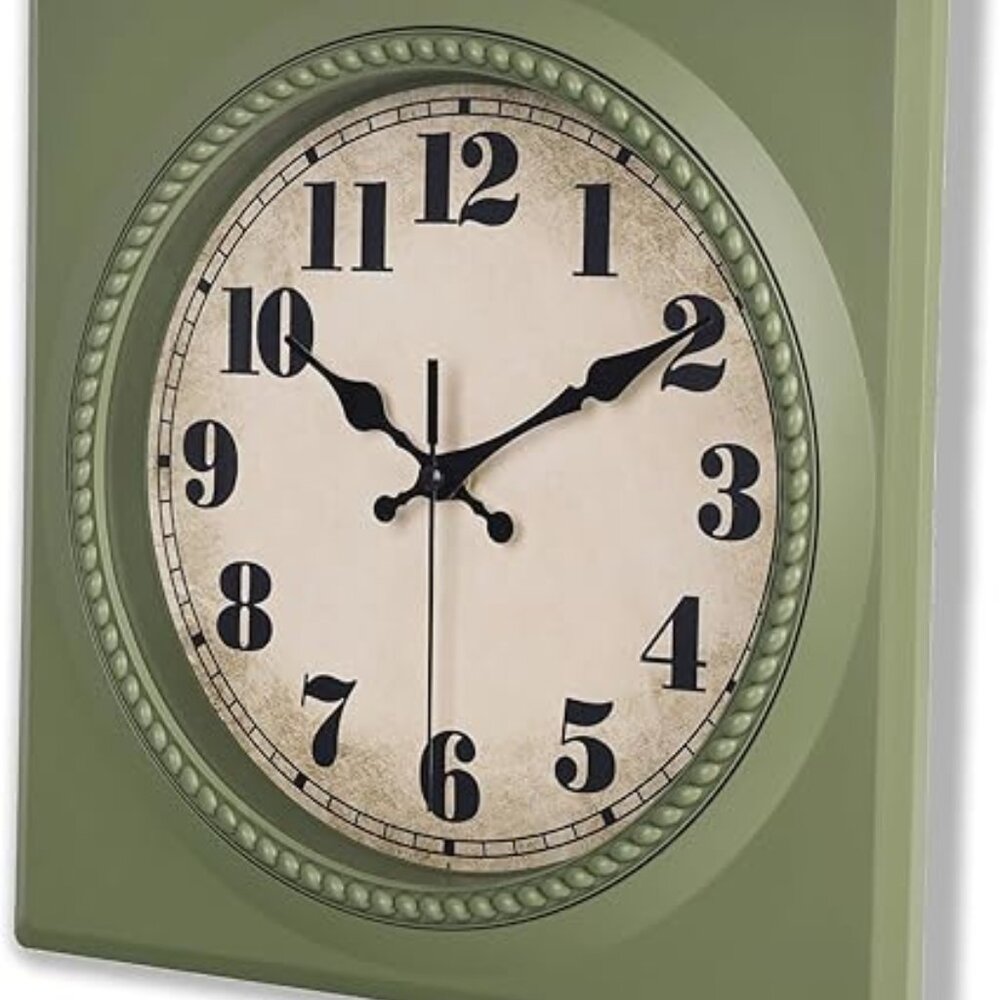 Vintage StyleWall Clock 1950s Style - Retro 50's Mid Century Square Wall Clocks